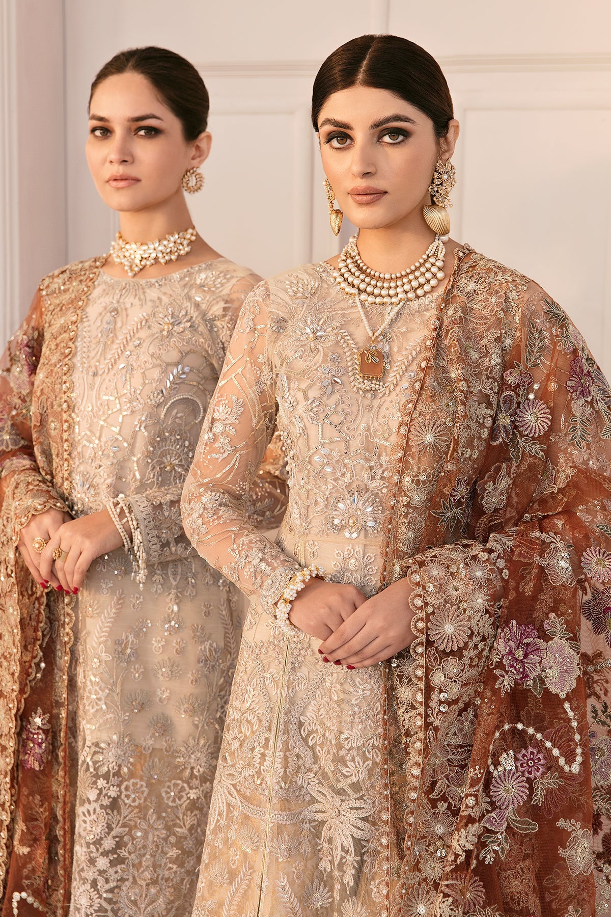 Multi Brand wear - #CHANTELLE #BAROQUE BRANDED WEDDING PRET WEAR. 3 PEICE  CHIFFON / NET EMBROIDED SUITS . Stitch / Unstitch both available . Extra  Small / Small / Medium / Large /