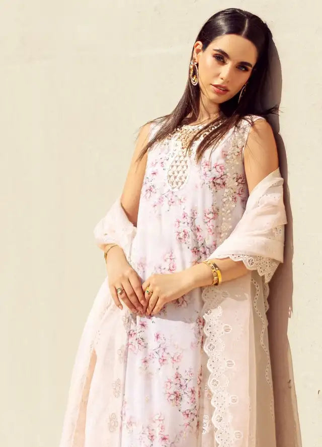 Noor by Saadia Asad - Eid Handwork Laserkari Luxury Lawn Collection 2024