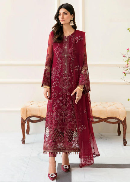 Flossie Luxury Chiffon Apple Red – Abdullah Sons Fabrics