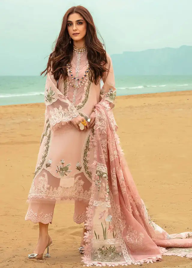 Crimson - Saira Shakira Eid Lawn Collection 2024 - Winds of Eden-Rose ...