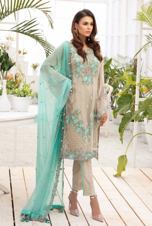 Reemal Khan - Micconi Chiffon Vol 1 - Design Code 12 - Blossoms by Azz