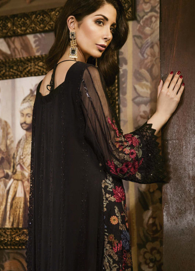 Iznik Embroidered Chiffon Stitched 3 Piece Suit IZ18FC 08 - Festive Collection - Blossoms by Azz